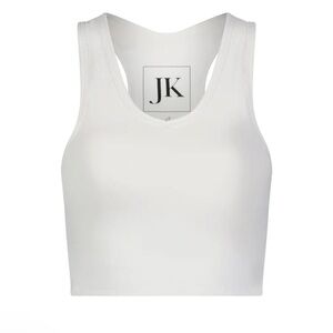 JadyK. White Lyra All Purpose Pocket Brami Top.